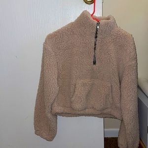 Cropped quarter zip.